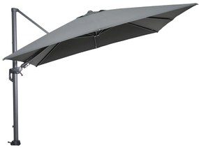 Garden Impressions Hawaii zweefparasol 300x300 cm - frame carbon black - doek donker grijs