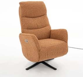 Elektrisch Verstelbare Stoel Stof Terracotta