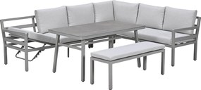 Garden Impressions Markus lounge dining set 4-delig - taupe