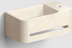 Clou InBe fontein met kraangat rechts Beige Microrazzo Beton