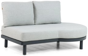 Hoek loungeset 5 personen Aluminium/rope Grijs  Santika Furniture Santika