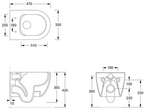 Xenz Gio randloos toilet 47cm met vortexspoeling en zitting zand mat