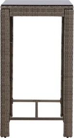 The Outsider Bartafel Noud - Grijs Wicker – 100 x 60 cm - The Outsider