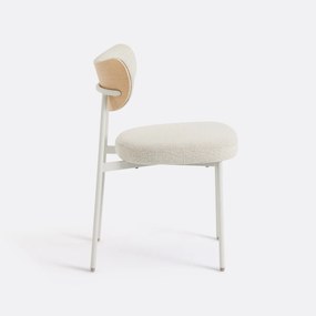 Set van 2 stoelen met structuurstof, Albane