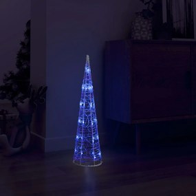 vidaXL Lichtkegel decoratief LED blauw 60 cm acryl