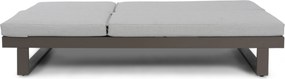 Lifestyle Garden Furniture Massimo Ligbed Met Kussen Antraciet/soft Grey Aluminium Grijs