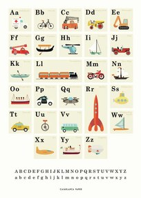 Ilustratie Alphabet Vehicles, Erik Wintzell