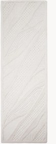 Handgetufte hoog-laag wollen loper Sculptured Abstract