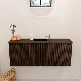Mondiaz Joya 100cm toiletmeubel walnut met wastafel faye midden 1 kraangat urban