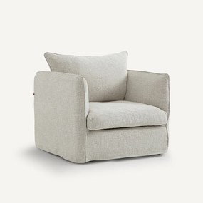 Fauteuil in gerecyclede, getextureerde stof, Neo Chiquito