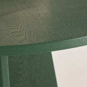 Ronde Eettafel Met Kruisvoet Groen - 110 X 110cm.