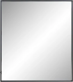 Ben Oblon spiegel met LED verlichting en anti-condens 100x80 cm Mat Zwart