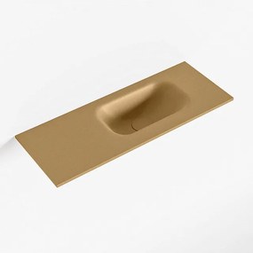 Mondiaz EDEN Fontein - 60x23x0.9cm - wasbak Rechts - zonder kraangaten - voor toiletmeubel - Solid surface - Oro F50109Oro