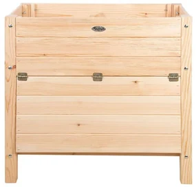 Esschert Design Plantenbak met opbergruimte 65 L naturel