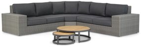 Hoek loungeset 5 personen Wicker Grijs  Garden Collections Oxford/Westfield