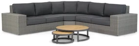 Hoek loungeset 5 personen Wicker Grijs  Garden Collections Oxford/Westfield
