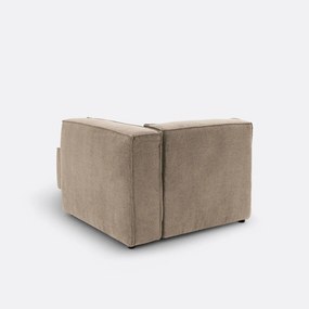 Modulaire longchair van getextureerde stof, Seven