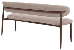 Eetkamerbank Walnoot Beige 180 Cm