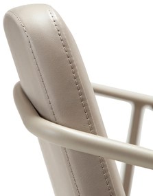 Dan-Form Boto Eetkamerstoel Minimalistisch Beige Kunstleer