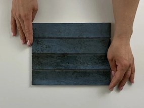Jabo Kalon wandtegel blauw 5x25cm glans