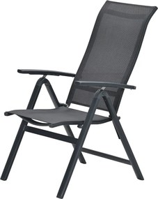 Garden Impressions Siena tuinstoel verstelbaar - donker grijs