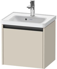 Duravit Ketho 2 wastafelonderbouwkast met 1 lade 48.4x37.5x44cm met greep antraciet taupe supermat K25080083830000