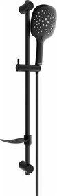 Mexen DF22 verstelbare doucheset, zwart - 785224582-70