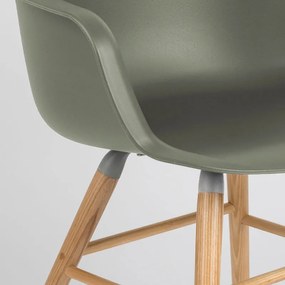 Zuiver Albert Kuip Groene Kuipstoel Met Armleuningen