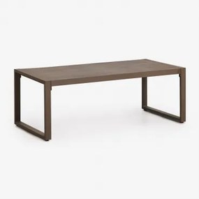 Rectangulaire 110x55 Cm Aluminium Lipov Tuintafel Bruin – Chocolade - Sklum