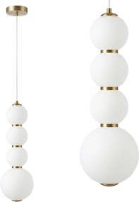 LED hanglamp plafondlamp LHJ114-4CP geborsteld goud