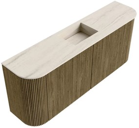 Mondiaz Joya DLux 105cm toiletmeubel ronding links/rechts dusk met wastafel faye midden zonder kraangat meli