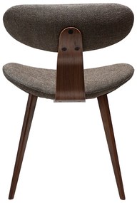 Dan-Form Buckle Eetkamerstoel Scandinavisch Design Bruin Walnoot