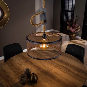Industriele Hanglamp Grijs Met Touw
