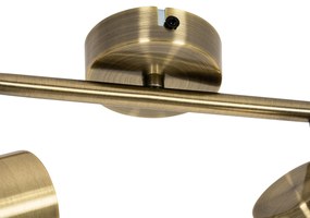 Moderne Spot / Opbouwspot / Plafondspot brons kantelbaar 2-lichts - Jeana Modern, Industriele / Industrie / Industrial GU10 Binnenverlichting Lamp