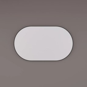 Hipp Design 8600 ovale zwarte spiegel 120x60cm