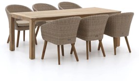 Intenso Tropea/ROUGH-S 220cm dining tuinset 7-delig