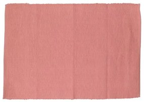 Placemat geribbeld, GOTS bio-katoen, donker roze, 35 x 50 cm