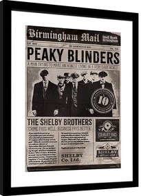 Ingelijste poster Peaky Blinders - 10th Anniversary Newspaper