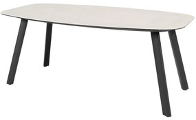 Manolo dining tuintafel printed ceramic 180x95xH75 cm antraciet Taste 4SO
