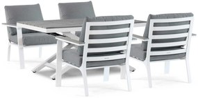 Loungeset tuin 4 personen Aluminium Wit Lifestyle Garden Furniture Palazzo