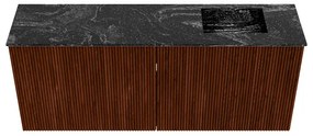Mondiaz Joya DLux 100cm toiletmeubel ruby met wastafel faye rechts 1 kraangat lava