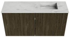 Mondiaz Joya DLux 80cm toiletmeubel shadow met wastafel faye rechts 1 kraangat opalo
