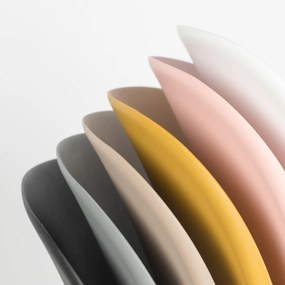 Stapelbare Stoel Met Arm Grijs