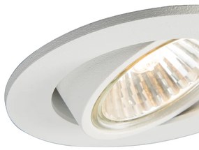 Set van 10 inbouwspots wit kantelbaar - Cisco Design, Modern GU10 rond Binnenverlichting Lamp