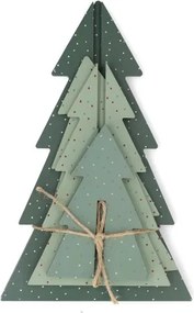 DIY kerstbomen 3D, hout, set van 3
