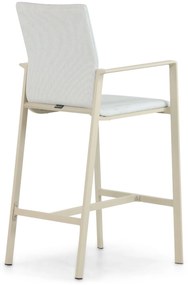 Barstoel Aluminium/textileen Taupe-naturel-bruin Lifestyle Garden Furniture Rome