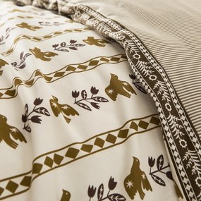 Dekbedovertrek van gewassen katoen, Rosarius