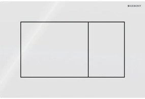 Geberit Sigma01 bedieningsplaat - 2-toets spoeling - vierkant - Alpien wit 115.660.11.1
