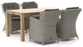 Intenso Milano/ROUGH-S 160cm dining tuinset 5-delig