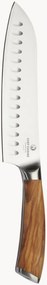 Santoku mes Gregory met olijfhouten handvat